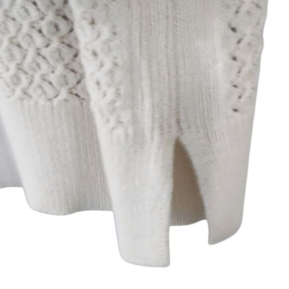 a new day Tank Top L White Cotton Blend New England Fisherman Boho Cottagecore - Picture 4 of 6